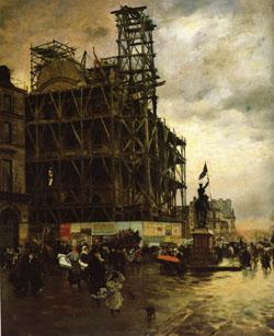 Giuseppe De Nittis The Place des Pyramides Germany oil painting art